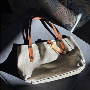 Elegant Champagne Sparkled Women's Tote Bag with removable Patterned Insert